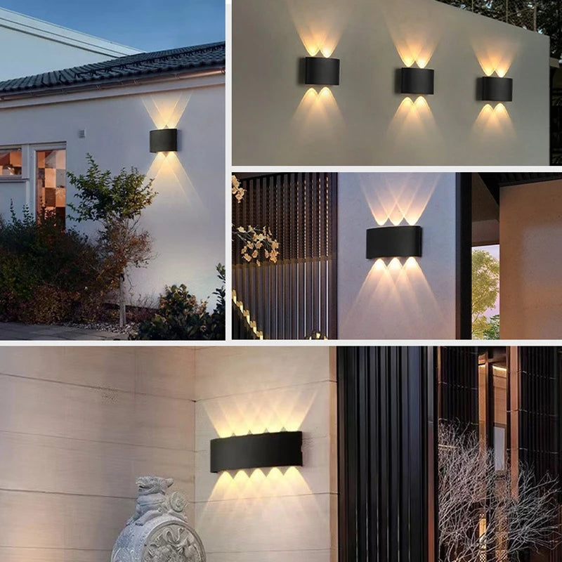 Aluminum LED Wall Lamp Waterproof IP65 Outdoor Garden Lights Interior Wall Light for Bedroom Living Room Stairs