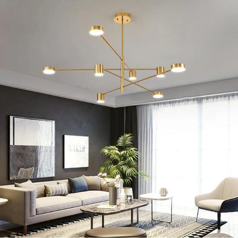 Modern Nordic LED Chandelier Luminaire Pendant Light for Living, Dining Room, Bedroom & Restaurant