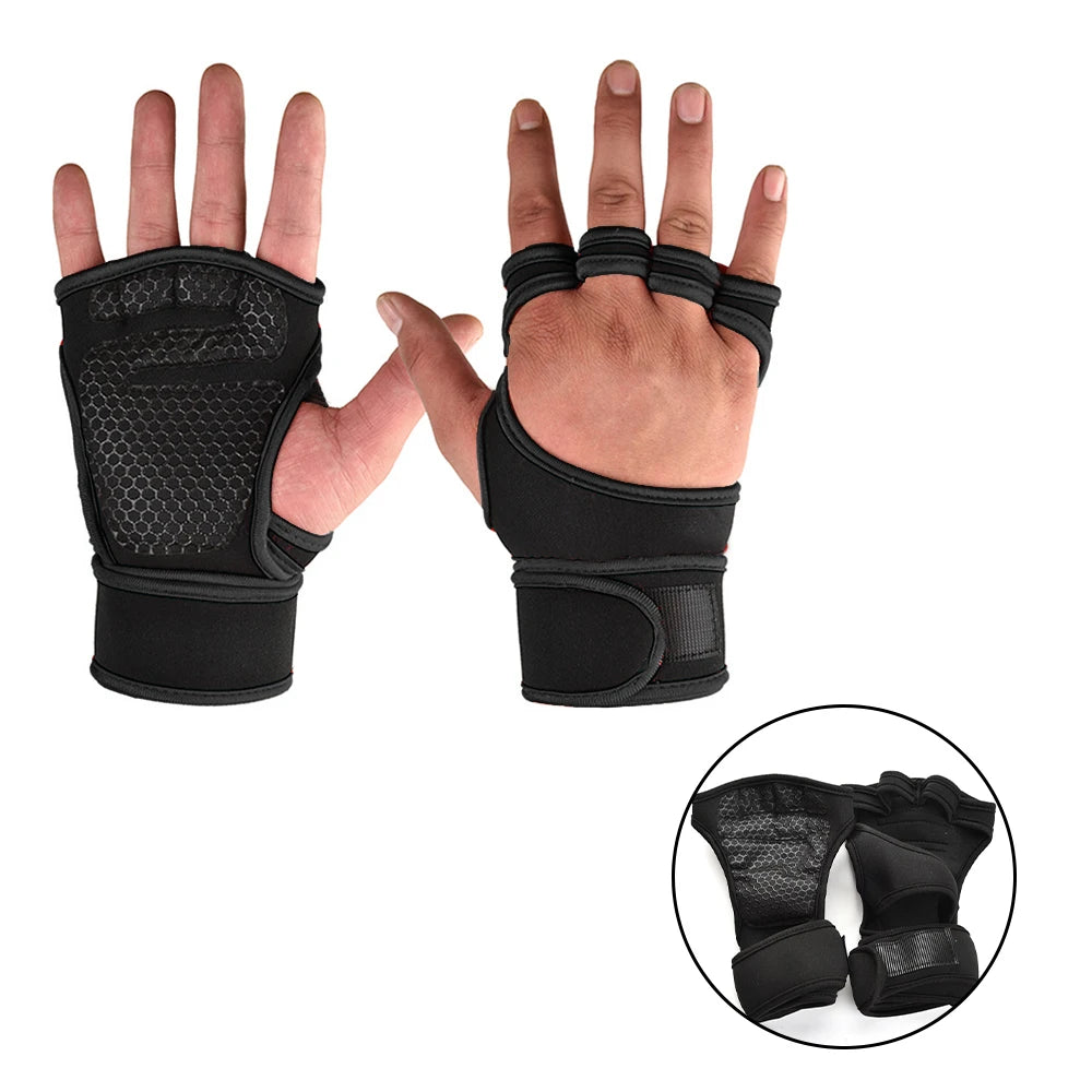 Training Sport Gloves for Men and Women - Workout Fitness Weightlifting Gym Gloves with Wrist and Palm Protection