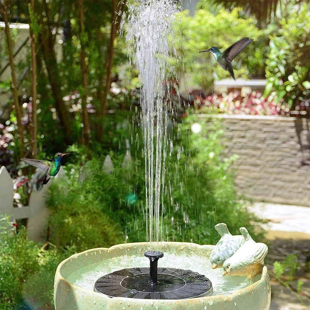 Mini Solar Water Fountain for Pool Pond Waterfall Garden Decoration Outdoor Bird Bath Floating