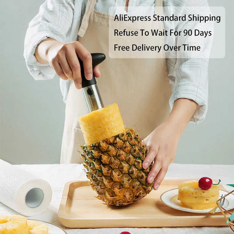 Stainless Steel Pineapple Peeler Slicer Fruit Knife Cutter Corer Kitchen Tool Accessories