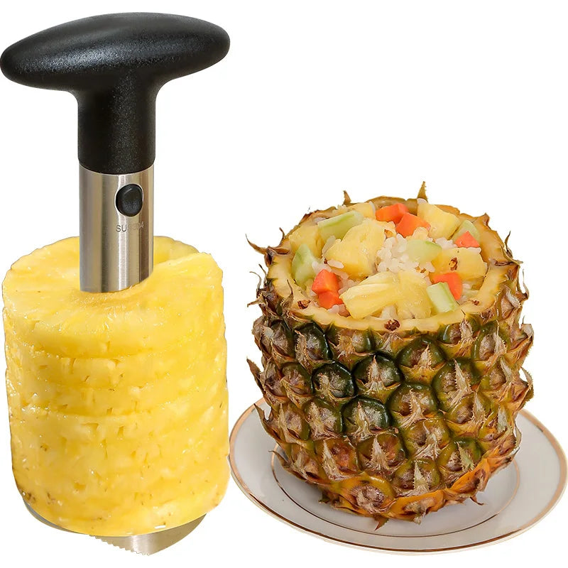 Stainless Steel Pineapple Peeler Slicer Fruit Knife Cutter Corer Kitchen Tool Accessories