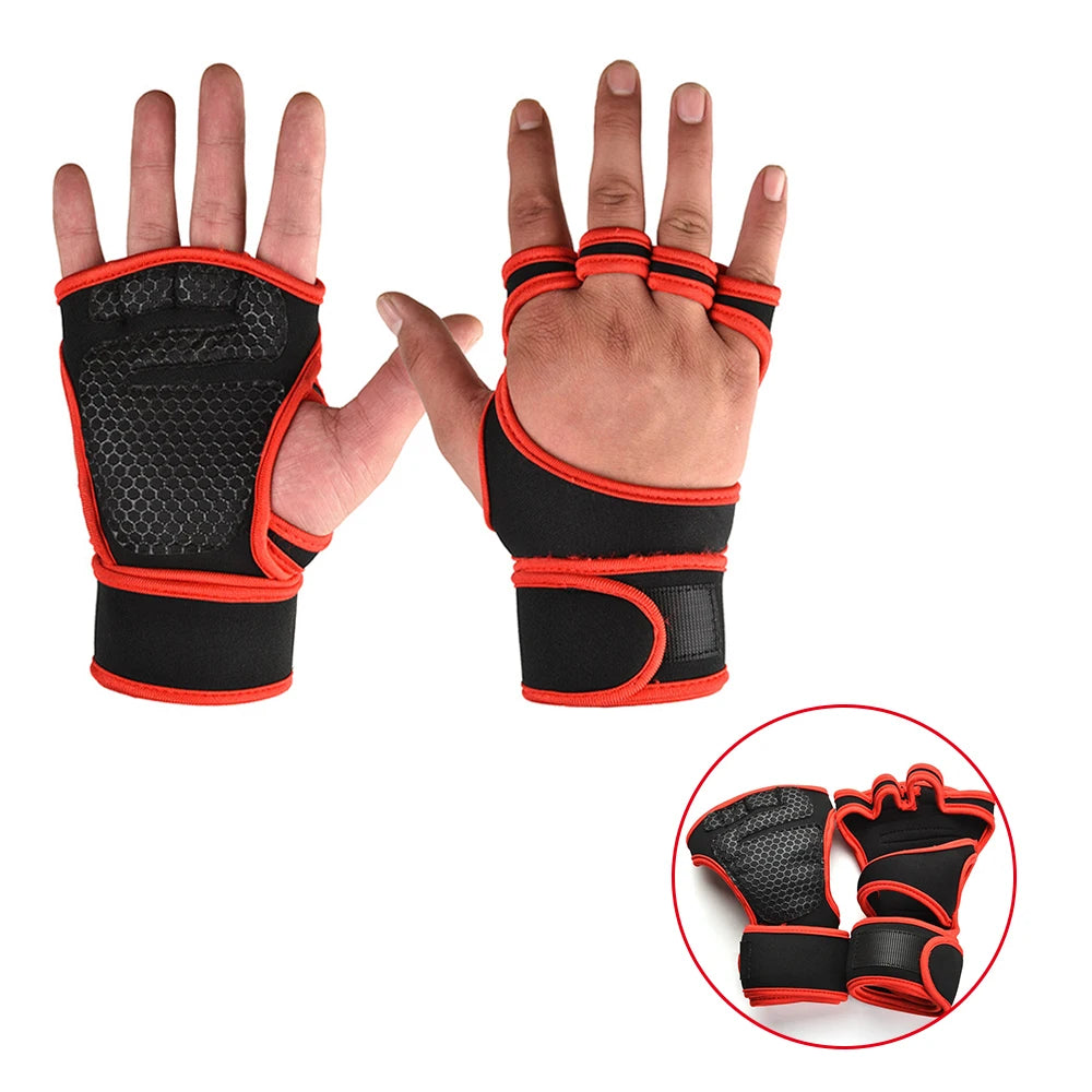 Training Sport Gloves for Men and Women - Workout Fitness Weightlifting Gym Gloves with Wrist and Palm Protection