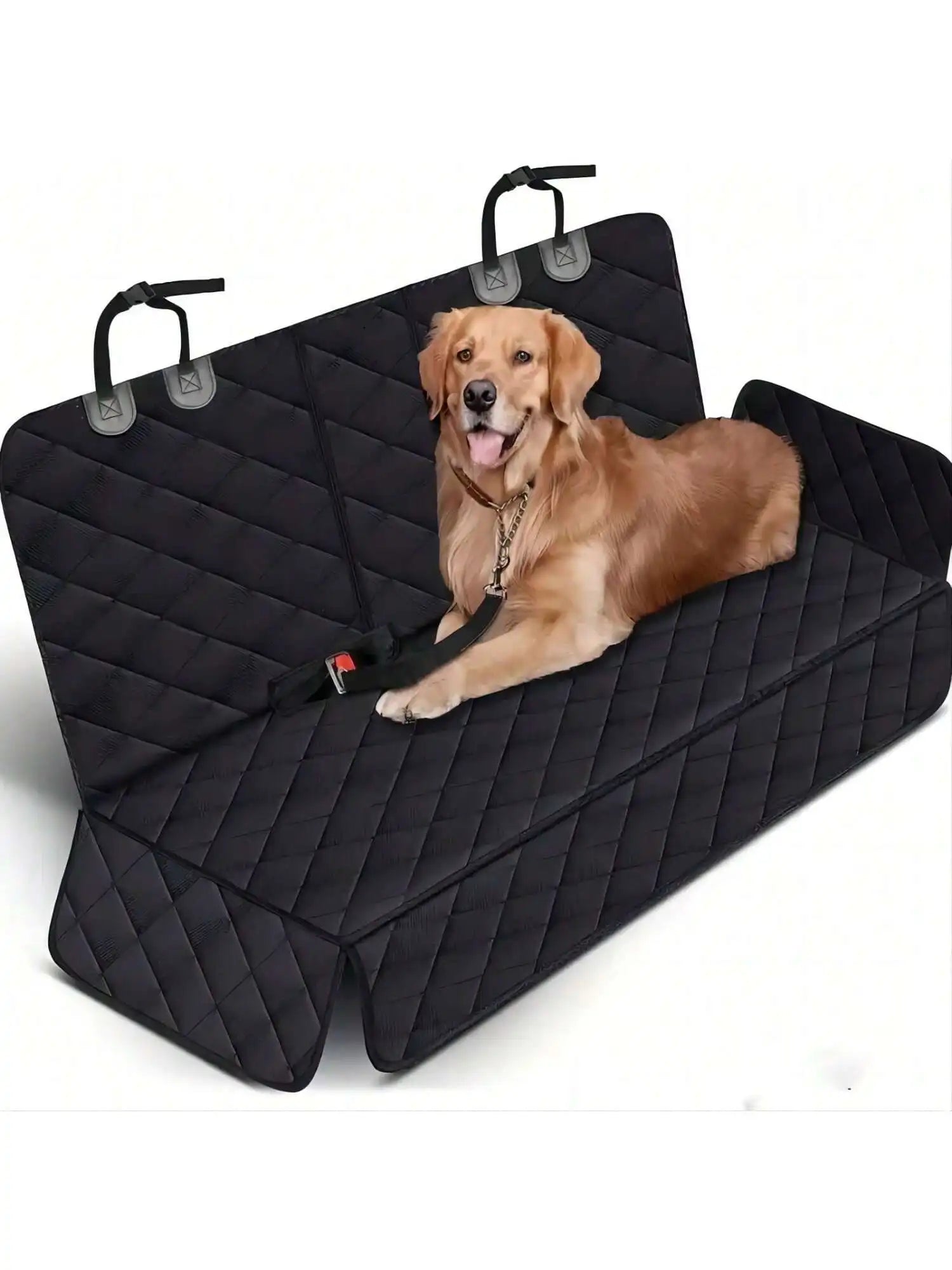 Waterproof Dog Car Seat Cover & Protector with Middle Seat Armrest, Pet Travel Carrier Mattress