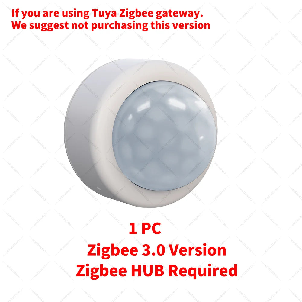 Zigbee 3.0 PIR Motion Sensor - Smart Home Sensor Works with Home Assistant, Alexa, Yandex, ZHA, Zigbee2MQTT and SmartLife