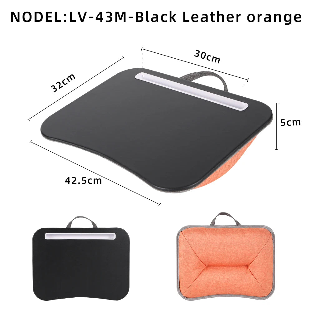 MUMUCC Multifunctional Laptop Desk with Cushion, Foam Particle Pillow Table & Hard Mouse Pad