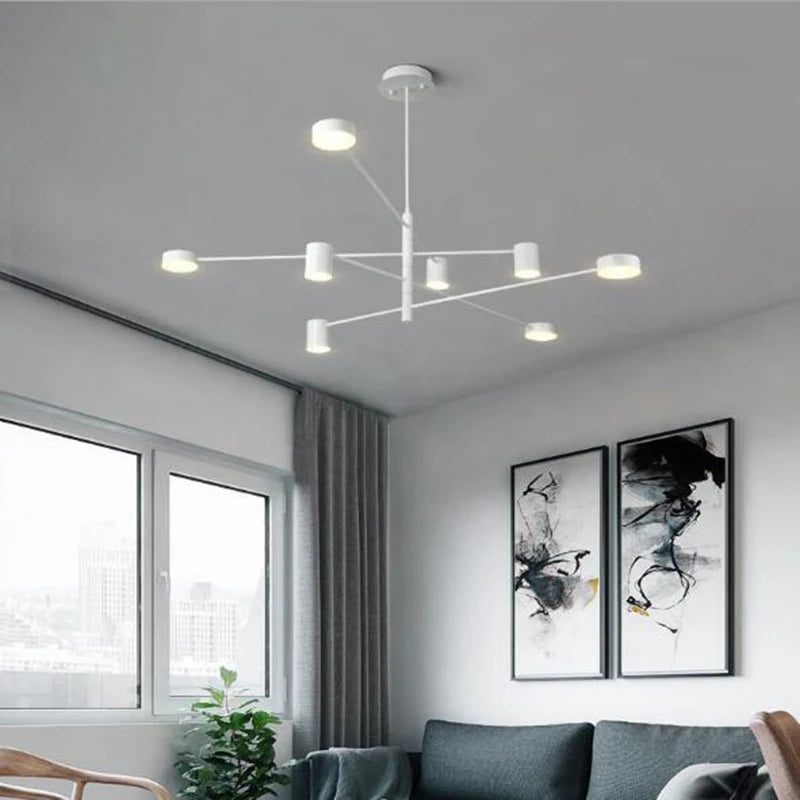 Modern Nordic LED Chandelier Luminaire Pendant Light for Living, Dining Room, Bedroom & Restaurant