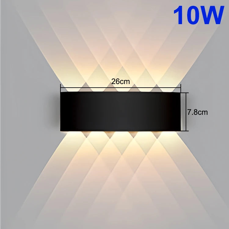 Up and Down LED Wall Lamp - Waterproof Wall Light for Bedroom, Living Room, Corridor, Indoor and Outdoor Lighting