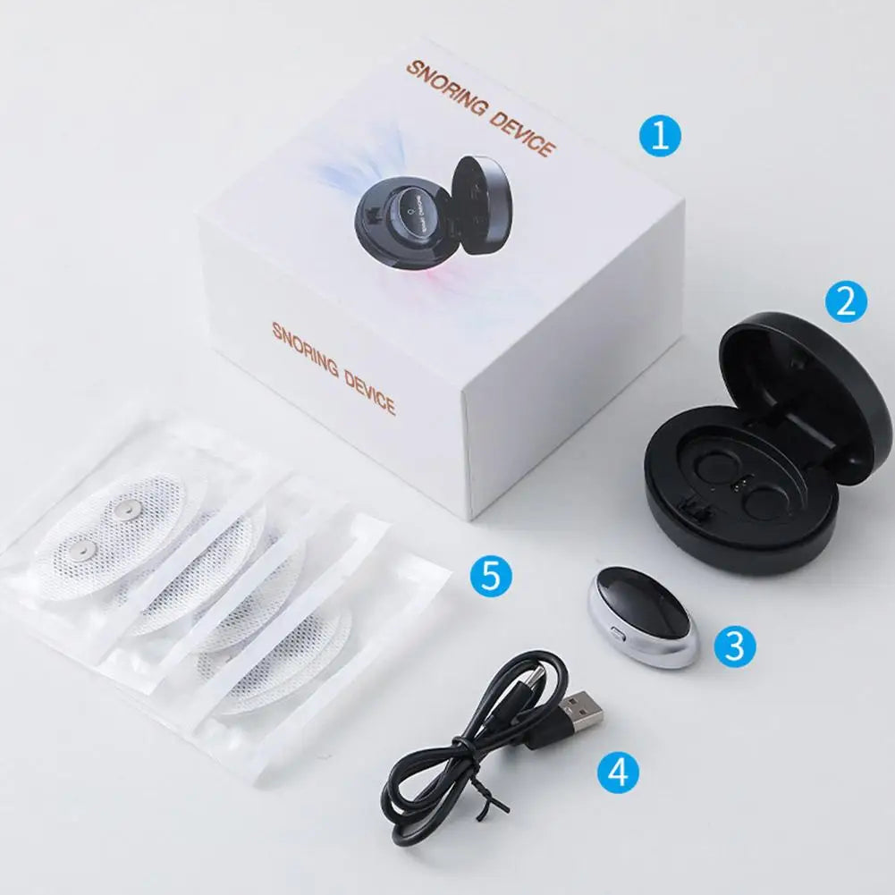 Smart Magnetic Anti-Snoring EMS Device - Easy Breathe Sleep Aid & Apnea Guard