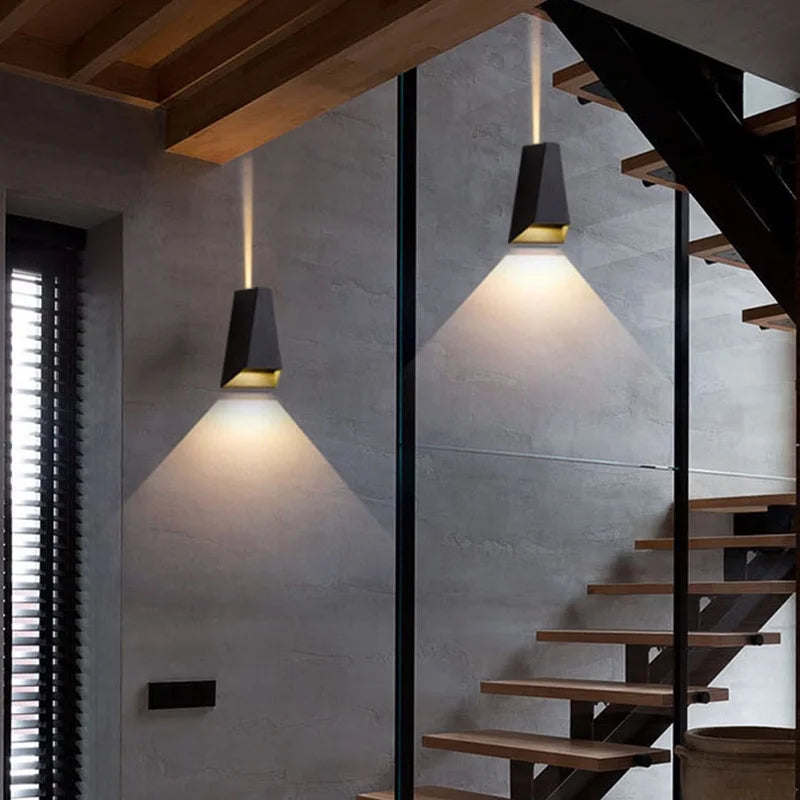 IP65 LED Wall Lamp Outdoor Sconce for Balcony Porch Garden Yard Aisle Decor Lighting Aluminium Indoor Bedside Lamp