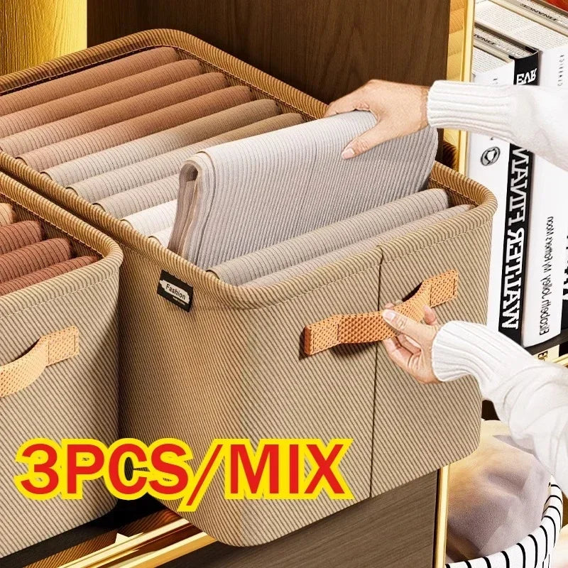 Thicken Clothes Organizer - Pants, Sweater and Jeans Storage Box for Wardrobe Drawers and Cabinets