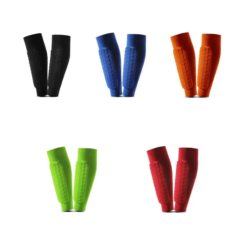 Honeycomb Soccer Shin Guards Football Shields Leg Sleeves Protective Sports Gear Shank Protector