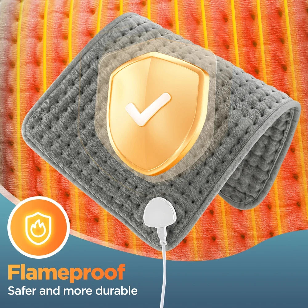 Electric Heating Pad & Multifunctional Heating Blanket Cushion, Adjustable Temperature Body Back Warmer for Home & Office