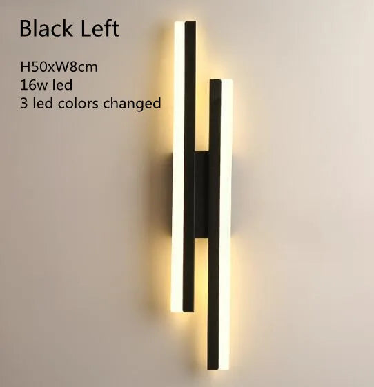 LED Bedroom Wall Sconce Copper Pipe Acrylic Lampshade Indoor Lighting for Living Room & Corridor Fixture