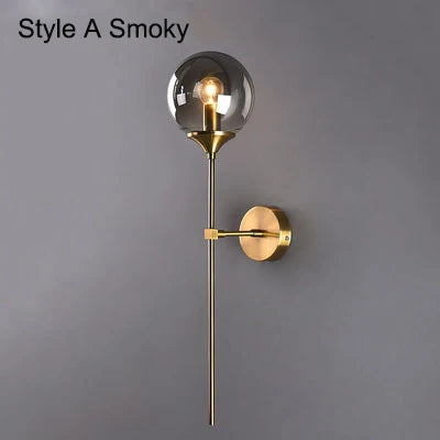 Modern Nordic Glass Ball LED Pendant Chandelier - Black Retro Vintage Loft Home Decor Lamp