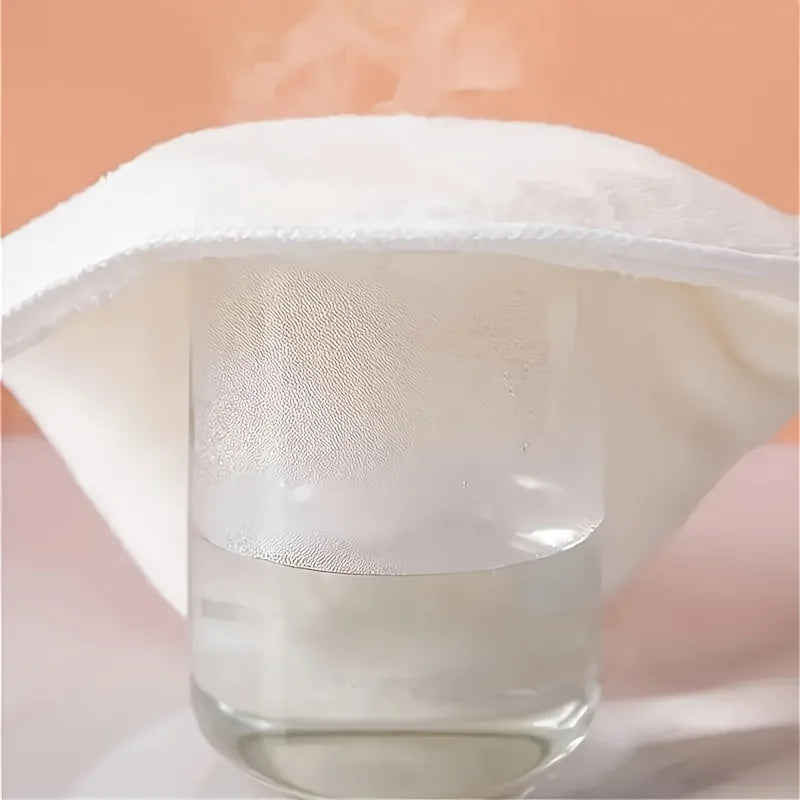 Reusable Hot and Cold Compress Face Towel Mask - Moisturizing Facial Steamer for Soft, Gentle Skin Care