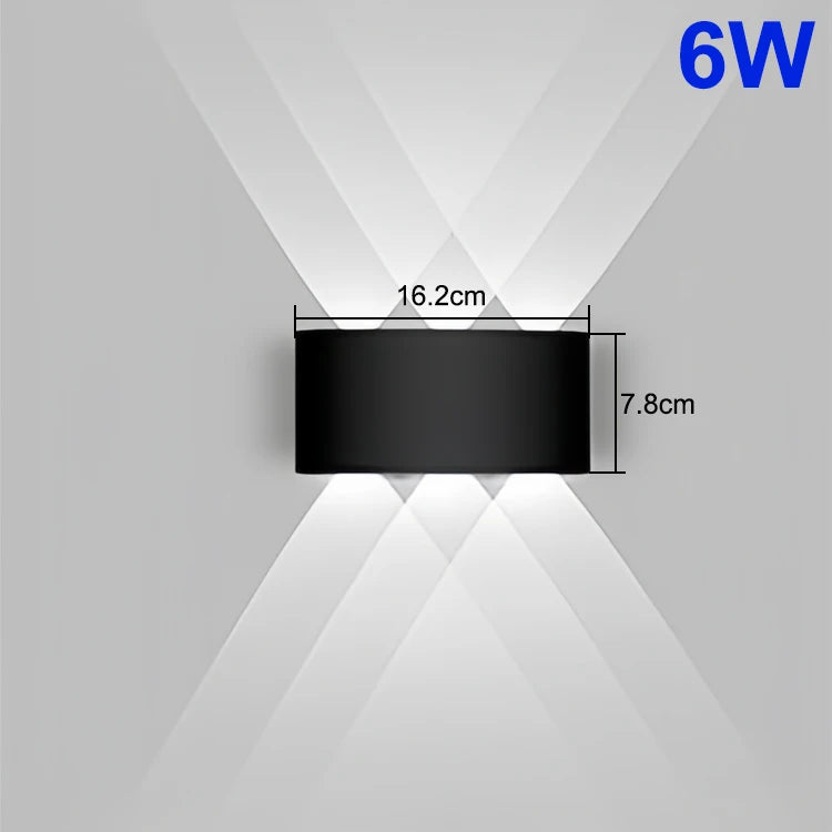 Up and Down LED Wall Lamp - Waterproof Wall Light for Bedroom, Living Room, Corridor, Indoor and Outdoor Lighting
