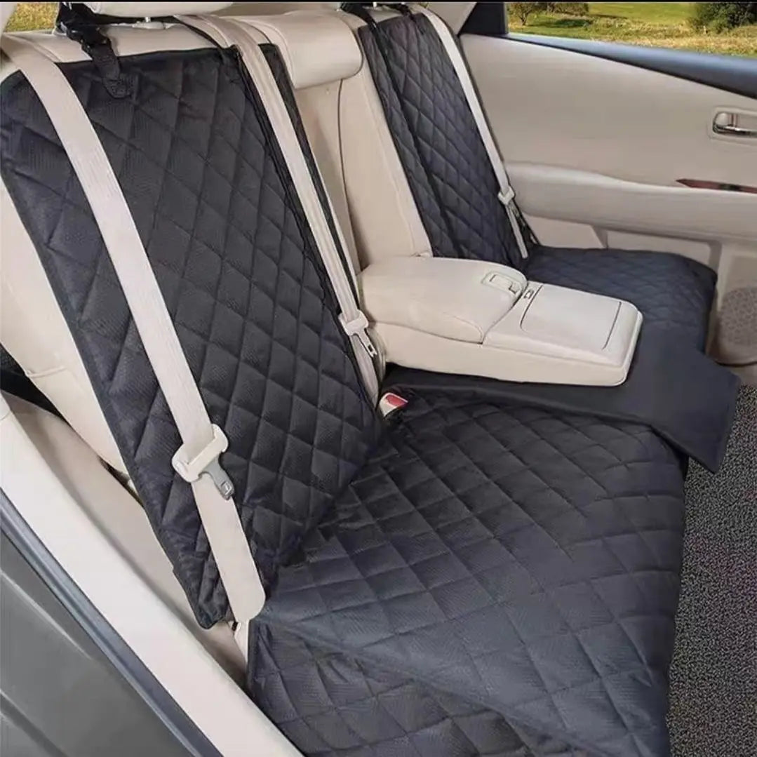 Waterproof Dog Car Seat Cover & Protector with Middle Seat Armrest, Pet Travel Carrier Mattress