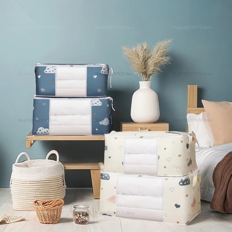 Large Capacity Multi-Purpose Storage Bag with Handles Dustproof Moisture-Resistant Odorless Non-Woven Fabric