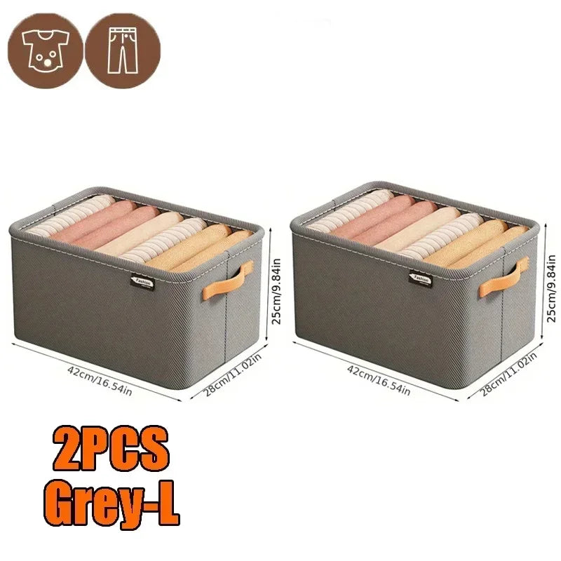 Thicken Clothes Organizer - Pants, Sweater and Jeans Storage Box for Wardrobe Drawers and Cabinets
