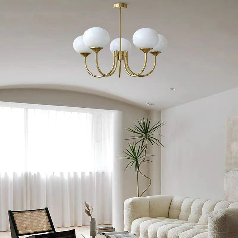 Nordic Bauhaus Pink Pendant Chandelier - Designer Art Lamp for Girl's Room & Children's Bedroom