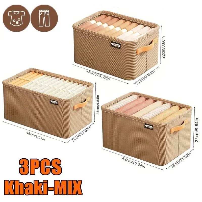 Thicken Clothes Organizer - Pants, Sweater and Jeans Storage Box for Wardrobe Drawers and Cabinets