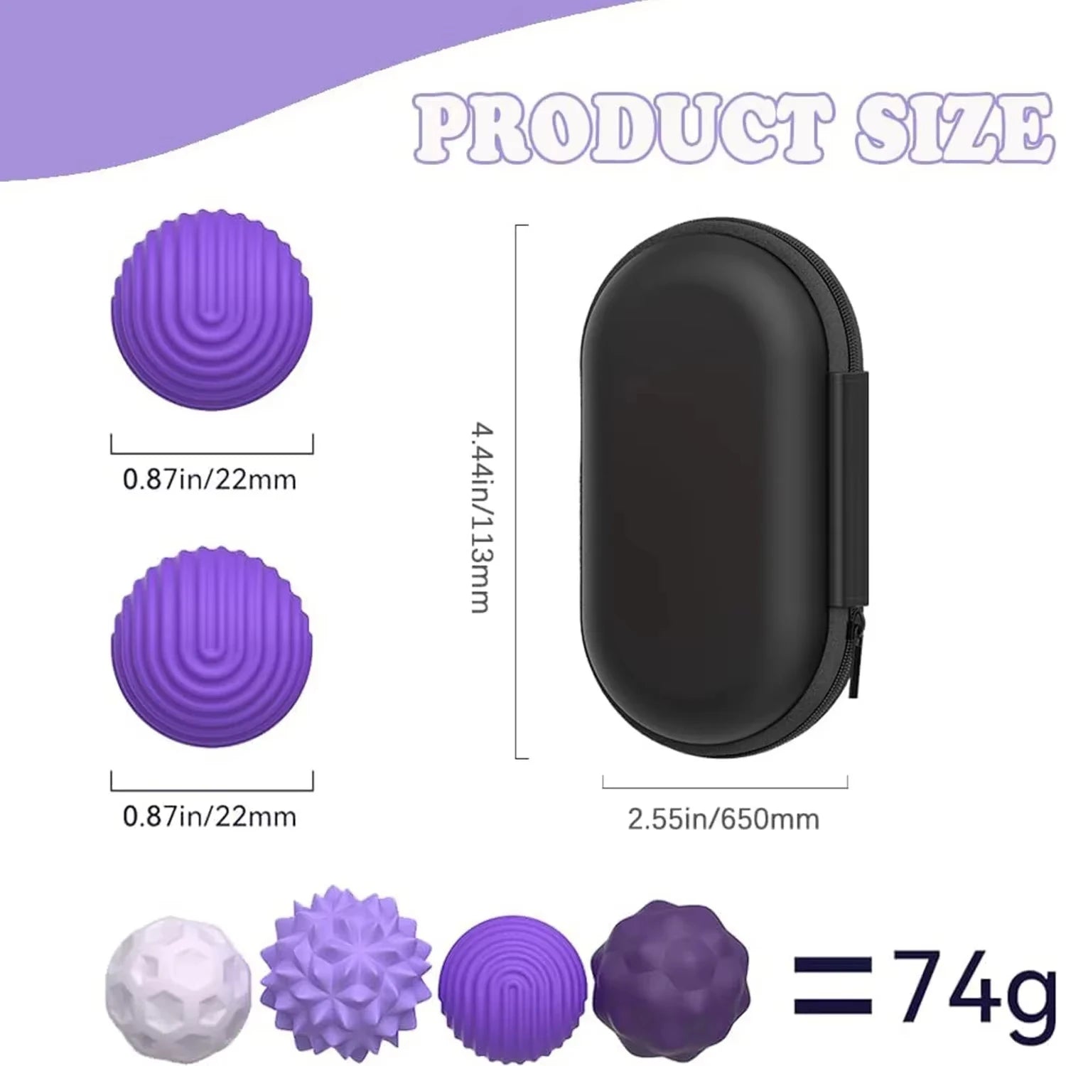 Magnetic Silicone Sensory Worry Balls Autism Calming Fidget Toy for Kids & Adults Anxiety Stress Relief