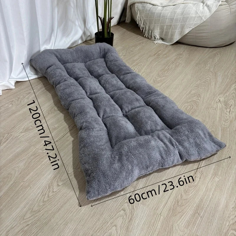 Extra Large Plush Dog Bed Sofa, Thickened Soft Polyester Pet Mat & Crate Mat for Small Medium Large Dogs