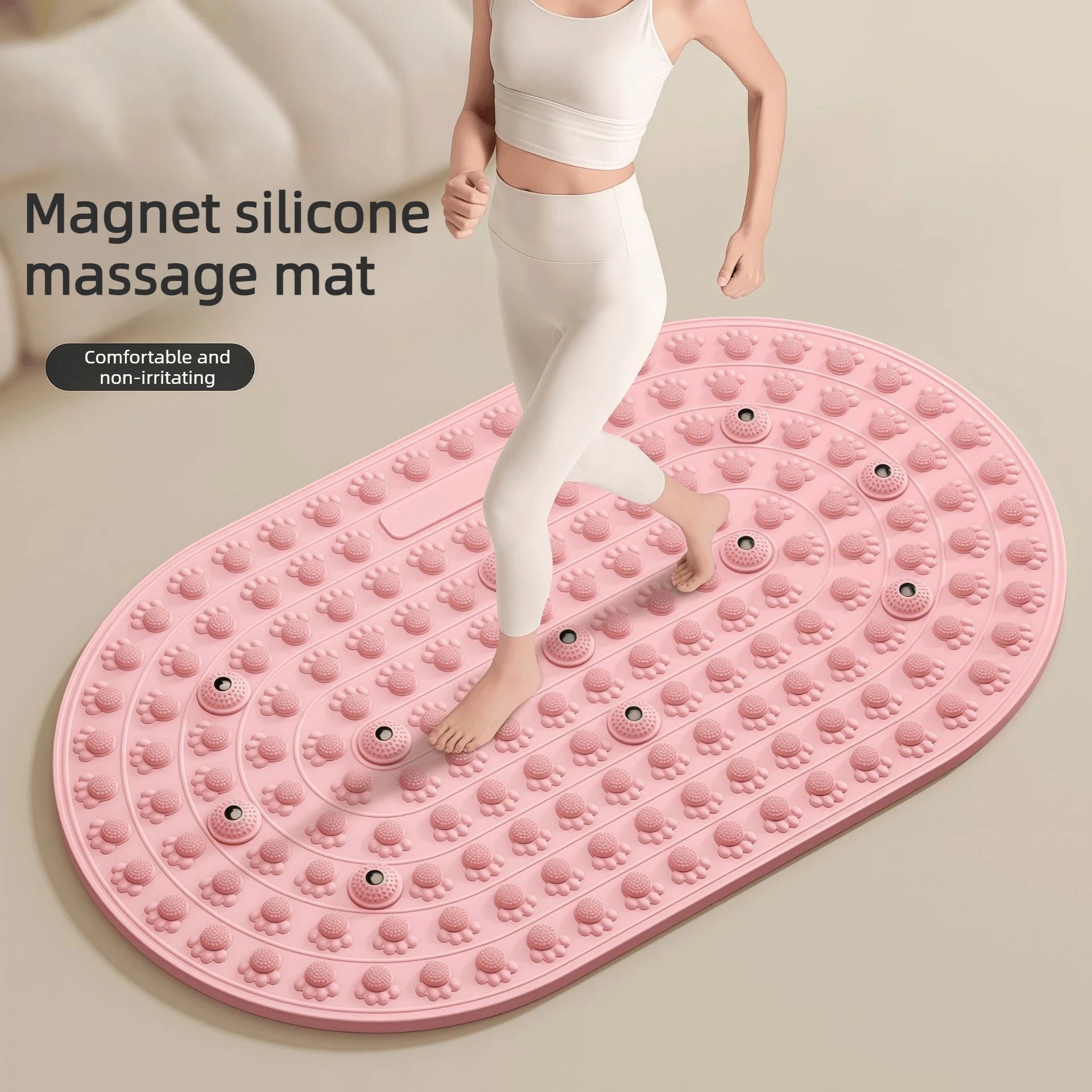 Foot Yoga Massage Acupressure Board Mat Anti-Fatigue Walk Stone Acupoint Portable Massage Tool for Walking