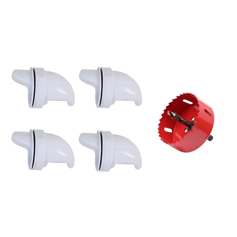 Automatic Gravity Chicken Feeder, DIY Rainproof Poultry Feeder for Chicken & Duck Farms