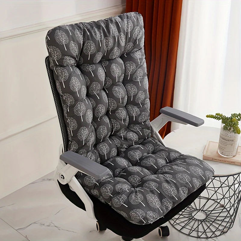 Ergonomic Office Chair Cushion with Integrated Backrest Support for Home & Car Seats