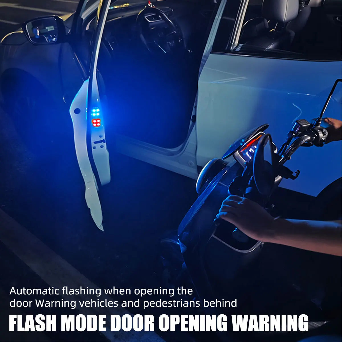 Car LED RGB Wireless Door Warning Lights USB Welcome Door Sill Projector Magnetic Auto Ambient Puddle Lamp