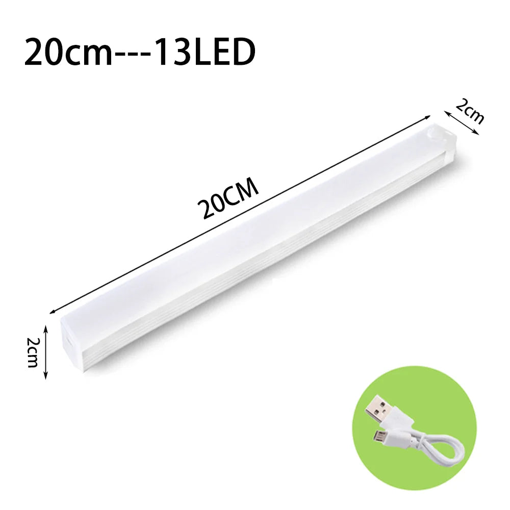 LED Motion Sensor Night Light Wireless Type-C Rechargeable Cabinet Wardrobe Lamp Staircase Backlight for Kitchen