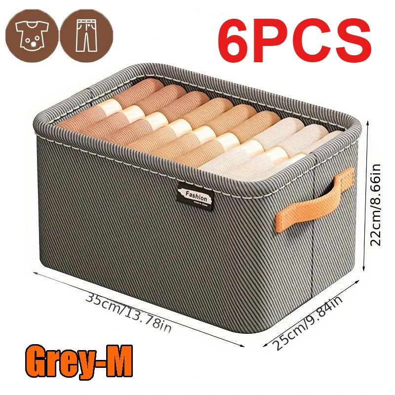 Thicken Clothes Organizer - Pants, Sweater and Jeans Storage Box for Wardrobe Drawers and Cabinets