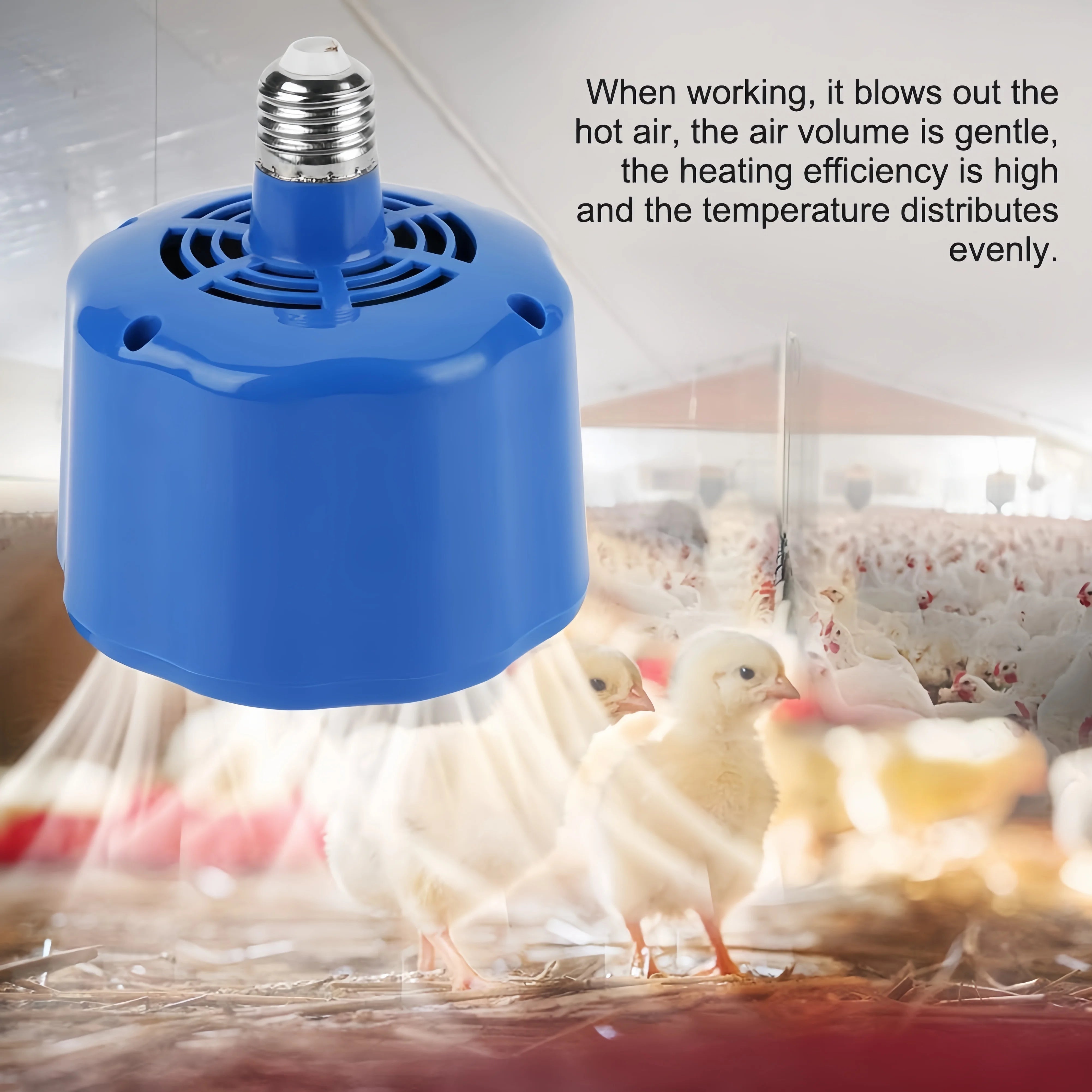 Chicken Heating Lamp with Temperature Controller, Warm Light Heater for Piglet, Duck & Incubator Farms