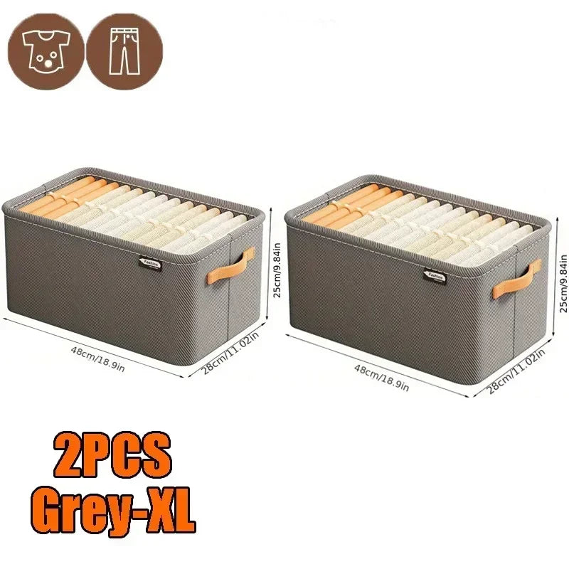 Thicken Clothes Organizer - Pants, Sweater and Jeans Storage Box for Wardrobe Drawers and Cabinets