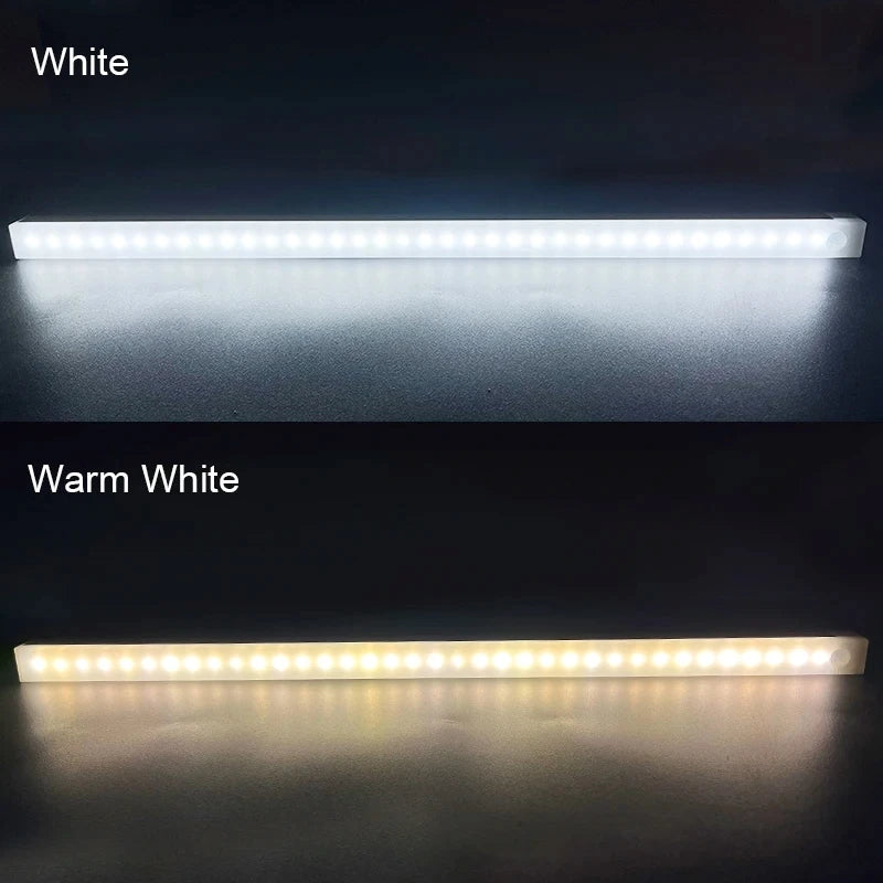 Motion Sensor Rechargeable LED Night Light - Wireless USB-C Lamp for Kitchen Cabinet, Bedroom & Staircase