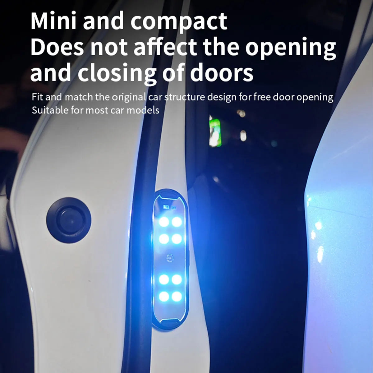Car LED RGB Wireless Door Warning Lights USB Welcome Door Sill Projector Magnetic Auto Ambient Puddle Lamp