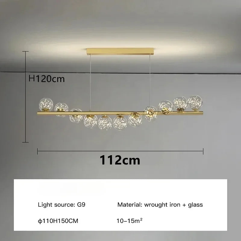 Nordic Luxury Suspension Ceiling Chandelier for Living Room, Kitchen & Office