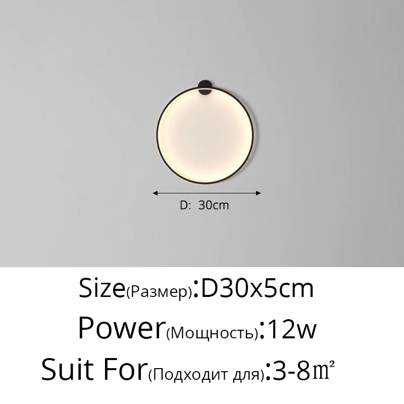 Moon LED Wall Light for Bedroom, Kids' Room, Foyer, Living Room, Coffee Bar & Hallway