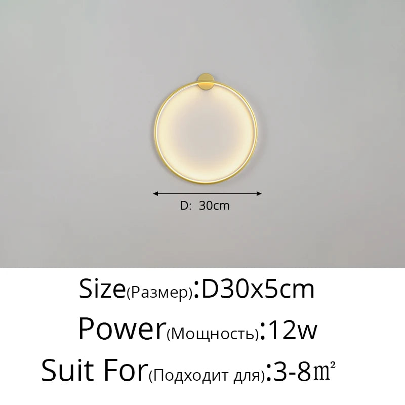 Moon LED Wall Light for Bedroom, Kids' Room, Foyer, Living Room, Coffee Bar & Hallway