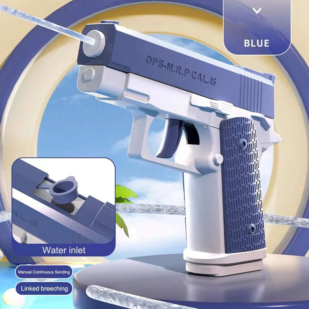 M1911 Water Gun Pistol Toy Squirt Blaster for Summer Pool Beach Shooting Games Outdoor Kids & Adults