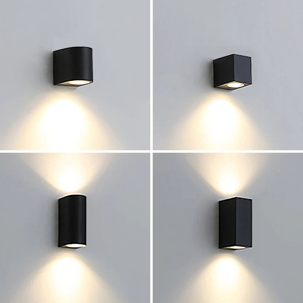 LED Outdoor Wall Lamp Waterproof IP65 Up/Down GU10 Lighting for Garden Decoration & Indoor Lighting