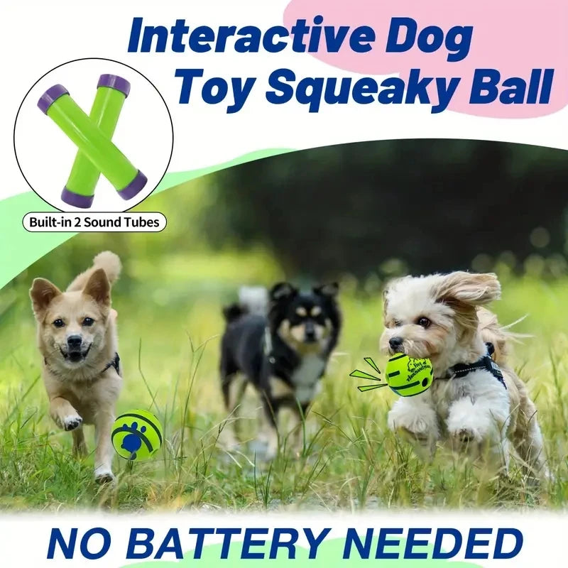 Funny Interactive Giggle Ball for Dog IQ Training, Stimulating Mental Exercise Pet Toy