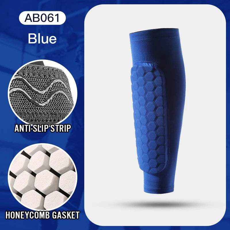 Football Shin Guard Socks Sleeves with Foam, Calf Compression Sleeve, Honeycomb Pads Sports Legging & Soccer Equipment