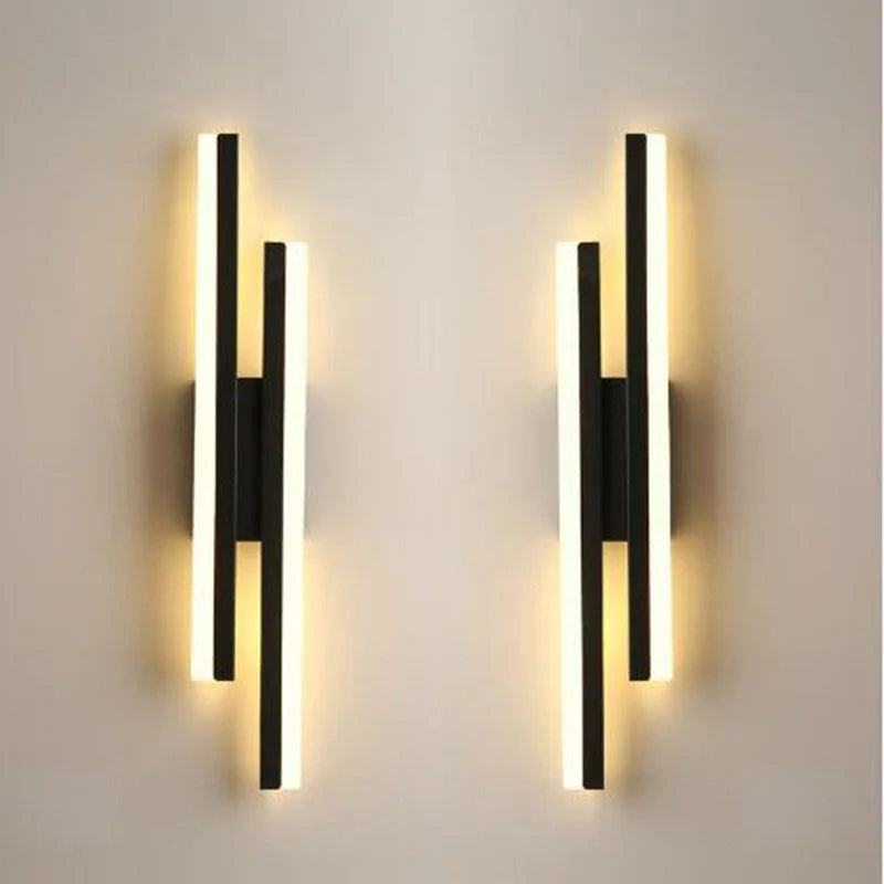 LED Bedroom Wall Sconce Copper Pipe Acrylic Lampshade Indoor Lighting for Living Room & Corridor Fixture
