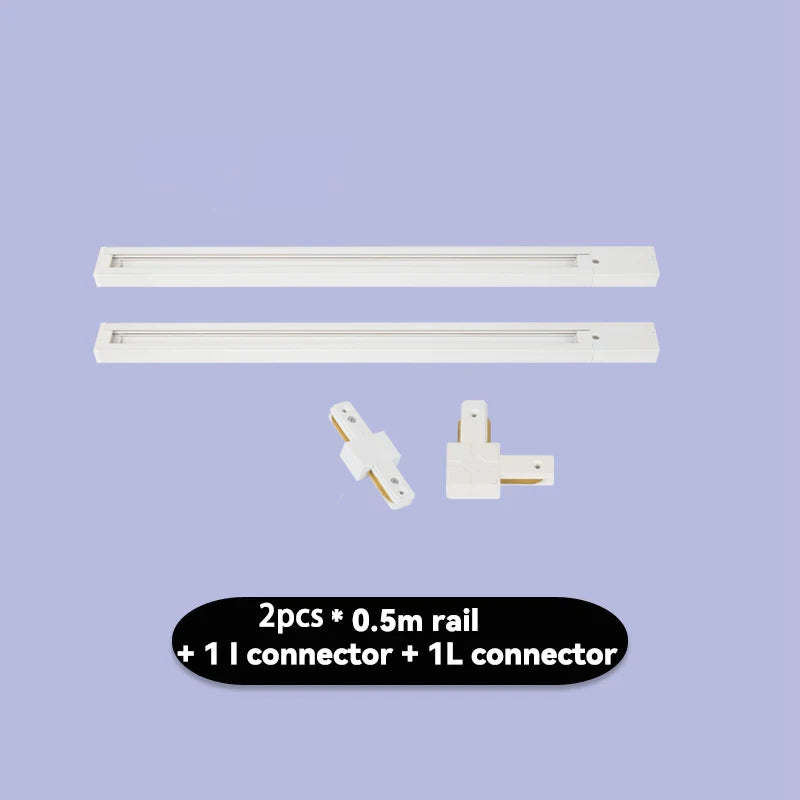 GU10 LED Track Light Full Set, Ceiling Spotlight for Kitchen Living Room & Store Decor