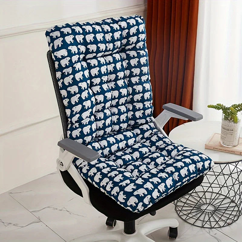 Ergonomic Office Chair Cushion with Integrated Backrest Support for Home & Car Seats
