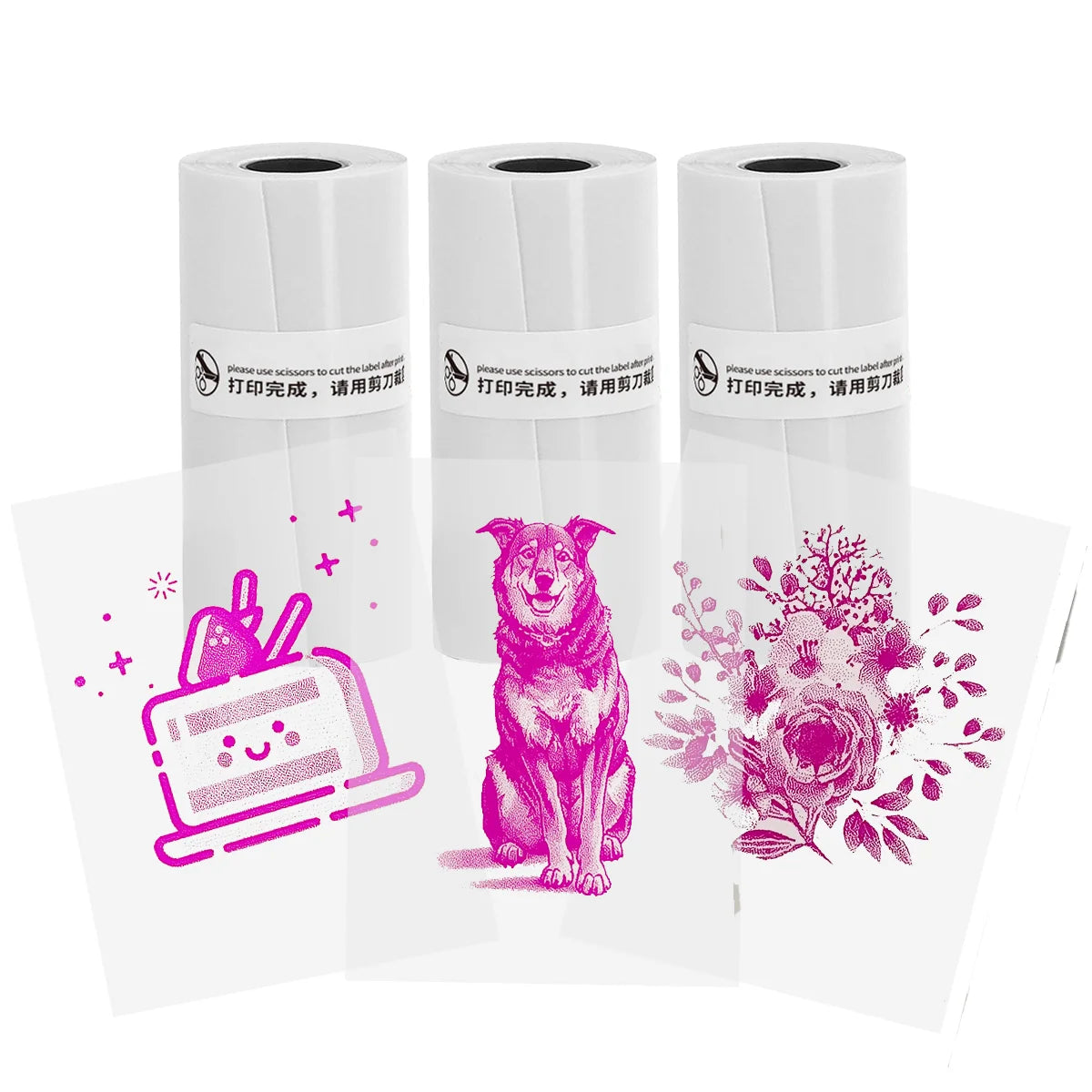 Thermal Mini Printer - Portable Inkless Bluetooth Sticker Maker and Pocket Photo Printer for Children DIY