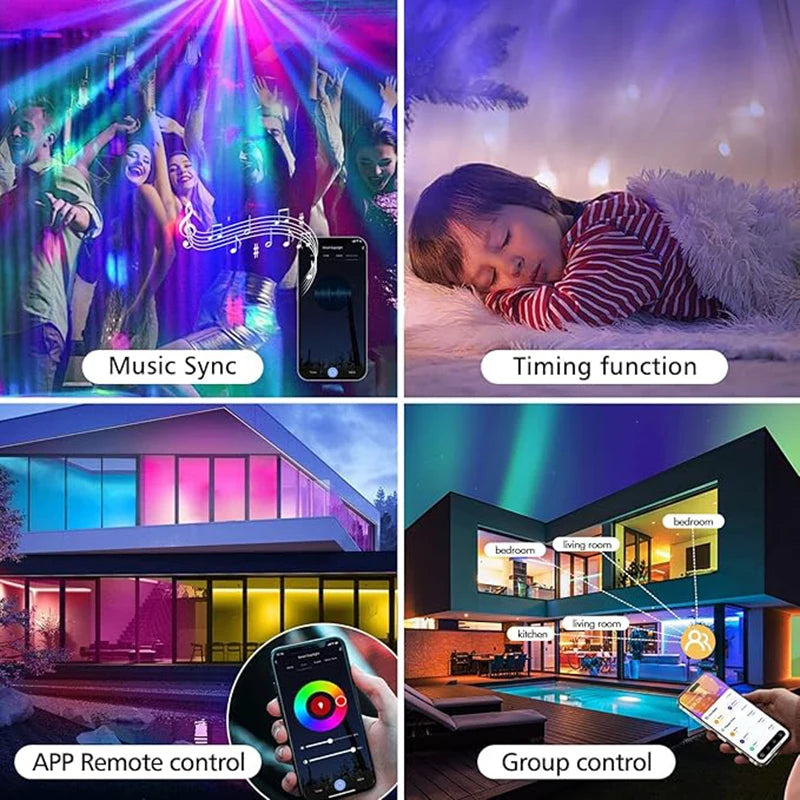 Tuya Up and Down Wall Light - Smart Life App RGB Outdoor Porch Lighting for Party and Garden, Works with Alexa Google